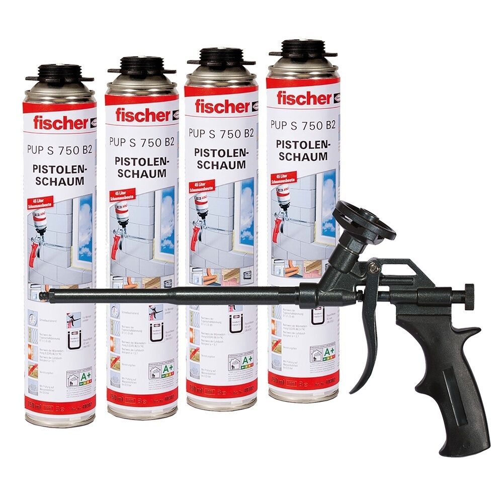 Fischer Pistolenschaum 530974 Typ PU-Aktionspaket DIY