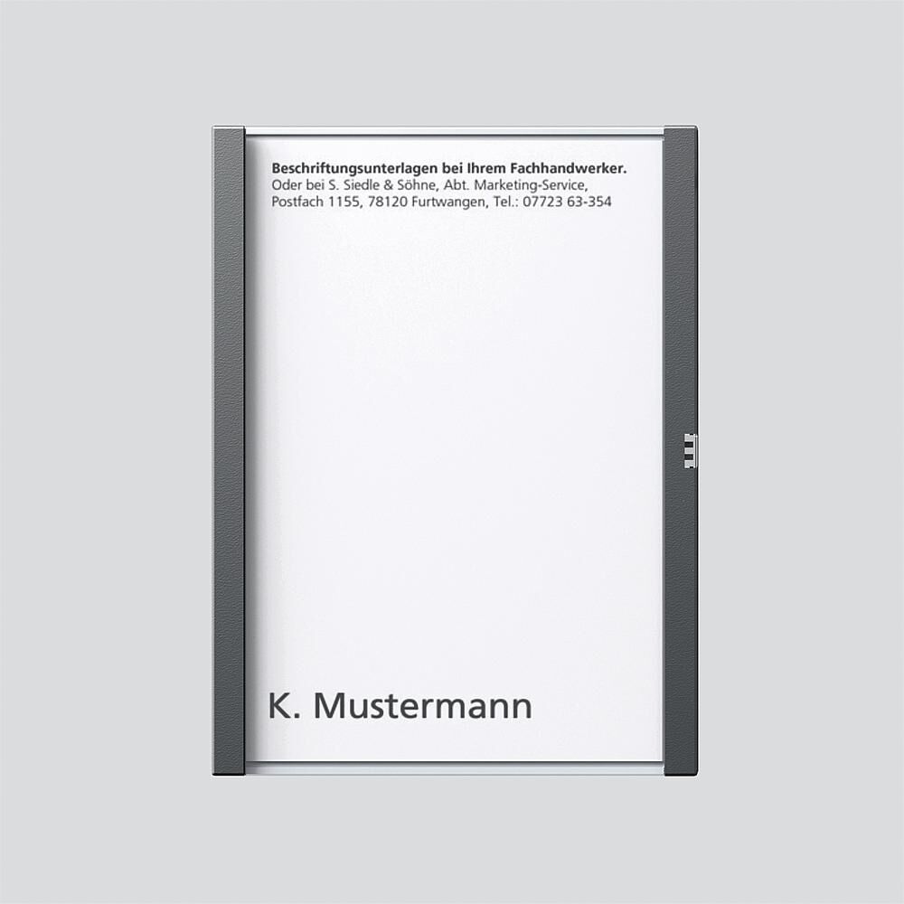 Siedle Namensschild 200029951-00 Typ TM 612-1/BTM 650-01 DG