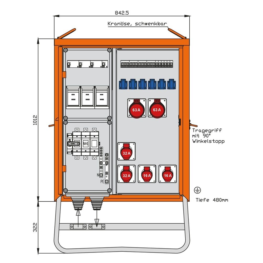 Walther-Werke Verteilerschrank 111kVA WV0528R1