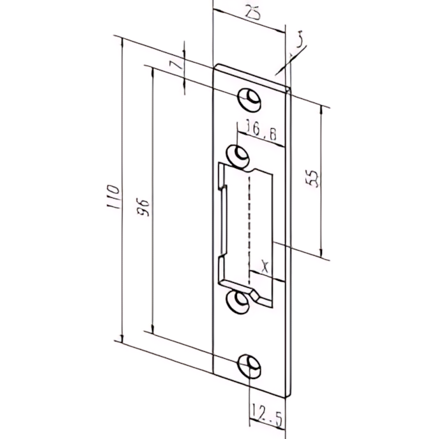 Assa Abloy Flachschließblech -------61B35-01