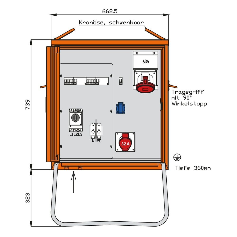 Walther-Werke Verteilerschrank 44kVA WV0365R1